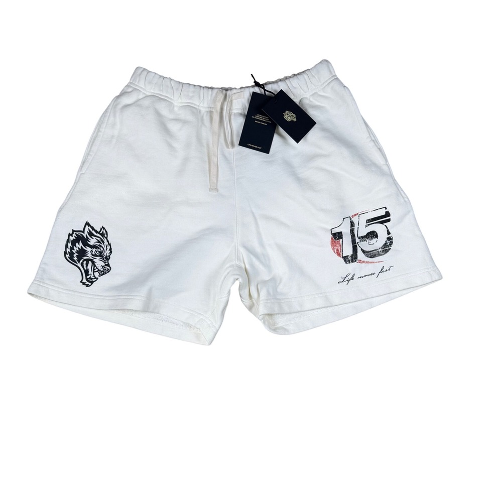 Darcsport Redline Post Lounge Sweat Shorts Cream‎ Mens Medium DSFS001-837-101-M